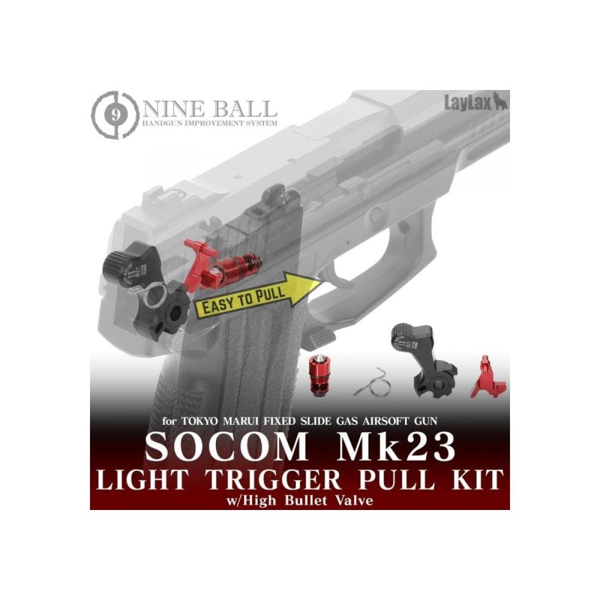 Laylax Mk23 Light Trigger Pull Kit with Green Gas Valve International Version