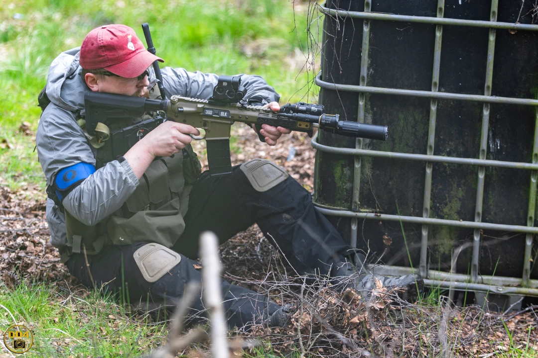 Noveske N4 With Recce rig attached to plate carrier